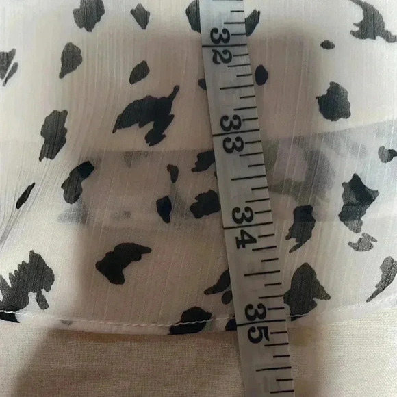 [4]Sam Edelman  Chiffon Ruffled Fleck Print Dress - Picture 10 of 11